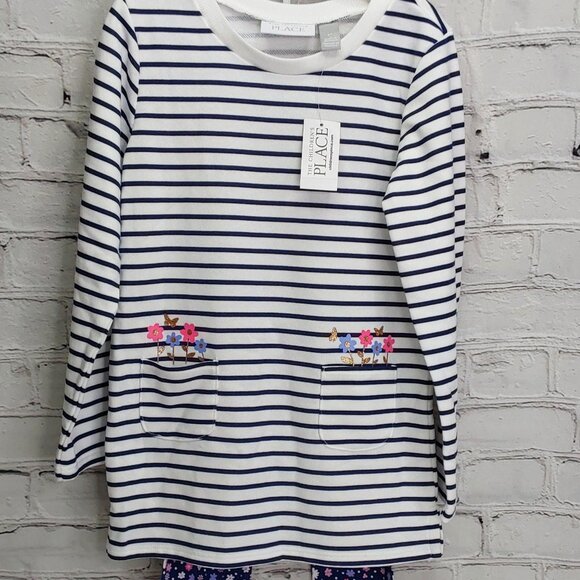 'THE CHILDREN'S PLACE' 'BOUQUETS & BUTTERFLIES' LONG-SLEEVE TOP & LEGGINGS SET - Picture 12 of 13